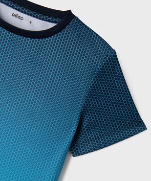 Tee-shirt de sport manches courtes imprimé garçon vue3 - GEMO (ENFANT) - GEMO