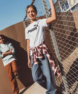 Tee-shirt manches courtes avec logo poitrine fille - Puma vue4 - PUMA - GEMO