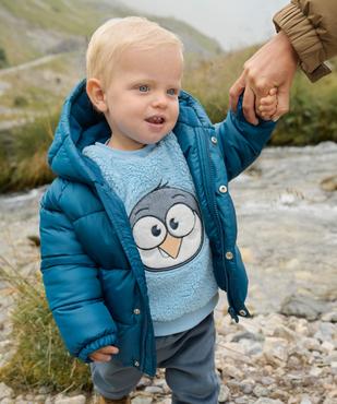 Doudoune à capuche avec doublure polaire bébé garçon vue1 - GEMO(BEBE DEBT) - GEMO
