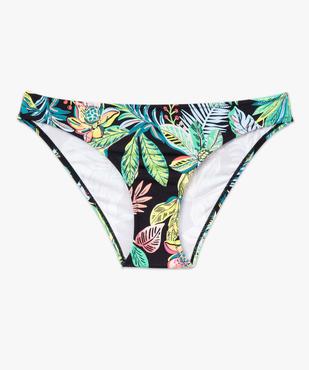 Bas de maillot de bain femme forme classique imprimé tropical vue4 - GEMO 4G FEMME - GEMO