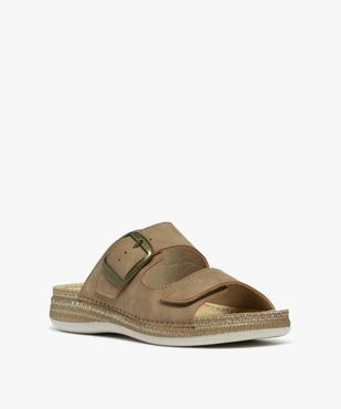 Mules confort à semelle intérieure cuir et petit talon compensé femme vue2 - G'FLEX - GEMO