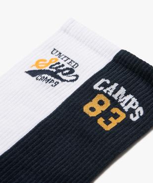 Chaussettes tige haute côtelée homme (lot de 2) - Camps United vue2 - CAMPS UNITED - GEMO