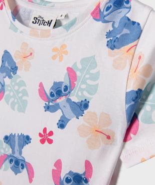 Pyjashort en coton à motif Stitch fille - Disney vue2 - LILO & STITCH - GEMO