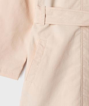 Trench à capuche en matière déperlante fille - LuluCastagnette vue4 - LULU CASTAGNETTE GEMO FOR GOOD - GEMO