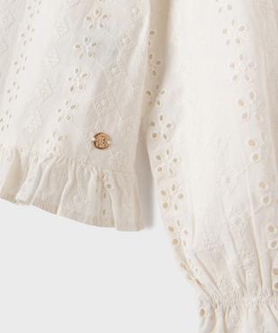 Chemise à volants avec broderie anglaise fille - LuluCastagnette vue2 - LULUCASTAGNETTE - GEMO