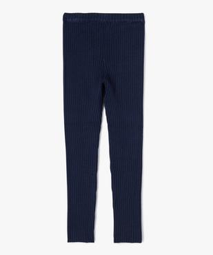 Pantalon leggings en maille côtelée fille vue3 - GEMO 4G FILLE - GEMO