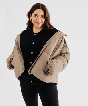 Doudoune à capuche femme grande taille vue1 - GEMO 4G GT - GEMO