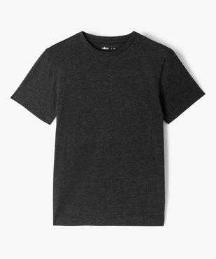 Tee-shirt à manches courtes uni garçon vue1 - GEMO (JUNIOR) - GEMO