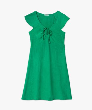 Robe femme à manches courtes avec ouverture goutte vue4 - GEMO(FEMME PAP) - GEMO