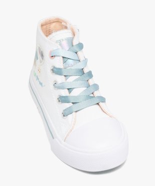 Baskets fille montantes en toile thème océan vue5 - GEMO 4G FILLE - GEMO