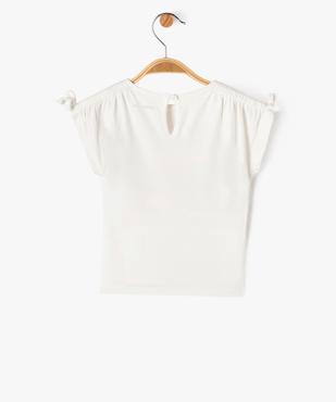 Tee-shirt à manches courtes avec motif en sequins bébé fille vue4 - GEMO 4G BEBE - GEMO