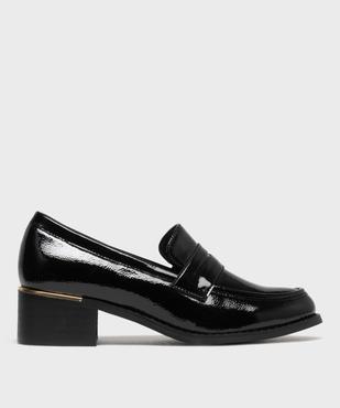 Mocassins vernis à talon bloc femme - Valentina Baldano vue1 - VALENTINA BALDA - GEMO