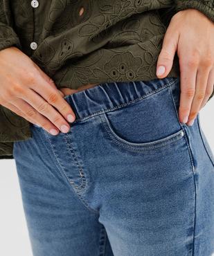 Jegging délavé taille normale femme vue3 - GEMO(FEMME PAP) - GEMO