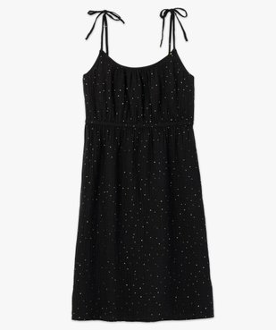 Robe de grossesse à fines bretelles en gaze de coton vue4 - GEMO (MATER) - GEMO