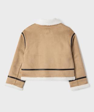 Veste courte style aviateur fille vue4 - GEMO (JUNIOR) - GEMO
