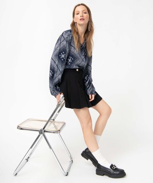 Chemise femme imprimée à manches extra larges vue5 - GEMO(FEMME PAP) - GEMO