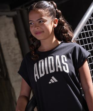 Robe tee-shirt en coton avec inscription et logo fille - Adidas vue4 - ADIDAS - GEMO