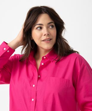 Chemise femme grande taille en coton   vue2 - GEMO (G TAILLE) - GEMO