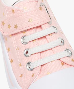 Baskets fille en toile à lacets élastiques - Les Supaires vue6 - GEMO 4G FILLE - GEMO