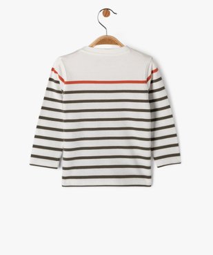 Tee-shirt manches longues à rayures bébé garçon - LuluCastagnette vue3 - LULUCASTAGNETTE - GEMO