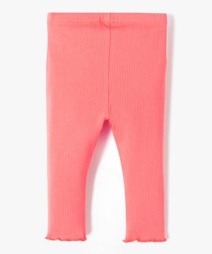 Legging en maille côtelée avec bas froncé bébé fille  vue3 - GEMO 4G BEBE - GEMO