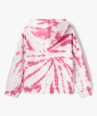 Sweat à capuche effet tie and dye fille vue3 - GEMO (ENFANT) - GEMO