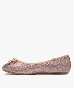 Ballerines fille pailletées avec nœud décoratif vue3 - GEMO (ENFANT) - GEMO