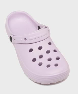 Sabots souples perforés unis femme vue5 - GEMO (PLAGE) - GEMO