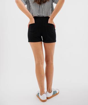 Short en coton stretch avec revers cousus femme vue14 - GEMO 4G FEMME - GEMO