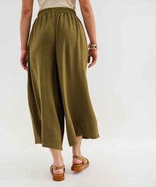 Pantacourt fluide en matière recyclée femme vue3 - GEMO(FEMME PAP) - GEMO