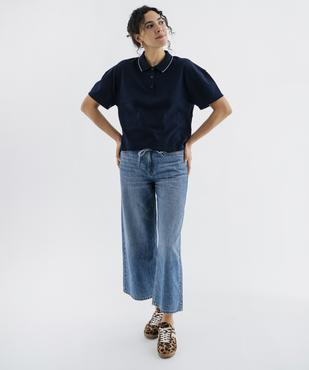 Polo manches courtes coupe large feme vue4 - GEMO 4G FEMME - GEMO