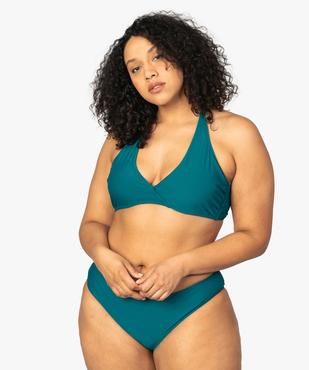Haut de maillot de bain femme grande taille triangle à armatures vue3 - GEMO (PLAGE) - GEMO