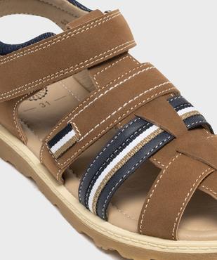 Sandales à scratch avec talon et bout fermés garçon -  Alma vue6 - ALMA - GEMO