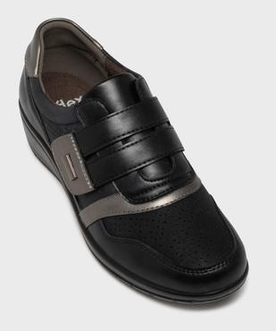Derbies confort look sport à bride scratch femme vue11 - G'FLEX - GEMO