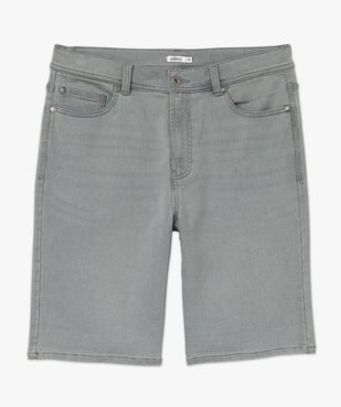 Bermuda en jean homme extensible coupe droite vue4 - GEMO 4G HOMME - GEMO