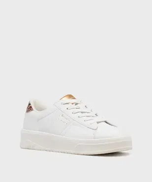 Baskets basses à lacets et motif léopard femme - Champion vue2 - CHAMPION USA - GEMO