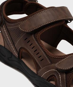 Sandale confort fermeture 3 scratchs homme vue6 - G'FLEX - GEMO