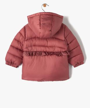 Blouson bébé fille à capuche avec motifs fleuris vue4 - GEMO(BEBE DEBT) - GEMO