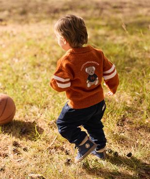 Gilet douillet imprimé devant et dos bébé garçon – LuluCastagnette vue5 - LULUCASTAGNETTE - GEMO