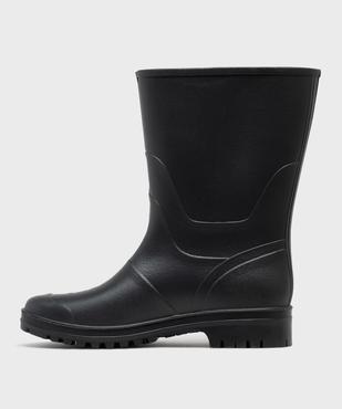 Bottes de pluie unies à semelle crantée homme vue3 - URBAN STEPS - GEMO