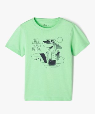 Tee-shirt à manches courtes avec motif streetwear garçon vue1 - GEMO (ENFANT) - GEMO