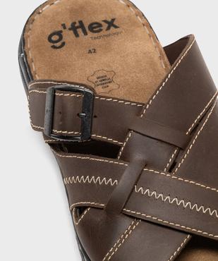 Sandales confort dessus et semelle intérieure cuir homme vue6 - G'FLEX GEMO FOR GOOD - GEMO