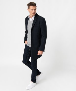 Manteau homme court fermeture 3 boutons vue5 - GEMO (HOMME) - GEMO