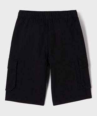 Bermuda en coton stretch coupe Loose avec poches à rabat garçon vue3 - GEMO 4G GARCON - GEMO