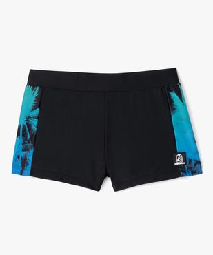 Maillot de bain boxer avec motifs palmiers sur les côtés garçon vue1 - GEMO 4G GARCON - GEMO