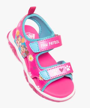 Sandales sport à scratch fille à motifs - Pat Patrouille vue5 - PAT PATROUILLE - GEMO