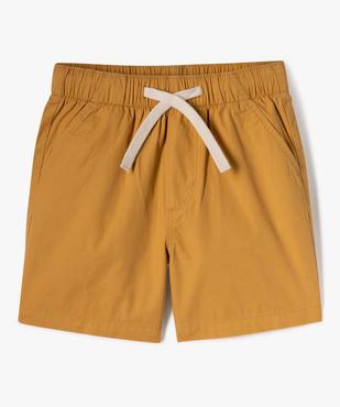 Bermuda en toile légère à taille élastiquée garçon vue1 - GEMO (ENFANT) - GEMO