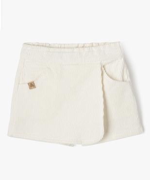 Jupe short en velours côtelé bébé fille - LuluCastagnette vue1 - LULUCASTAGNETTE - GEMO