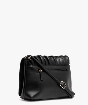 Sac femme forme besace avec rabat drapé vue2 - GEMO (ACCESS) - GEMO