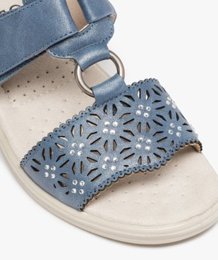 Mules confort femme ajustables à brides ajourées vue6 - GEMO 4G FEMME - GEMO